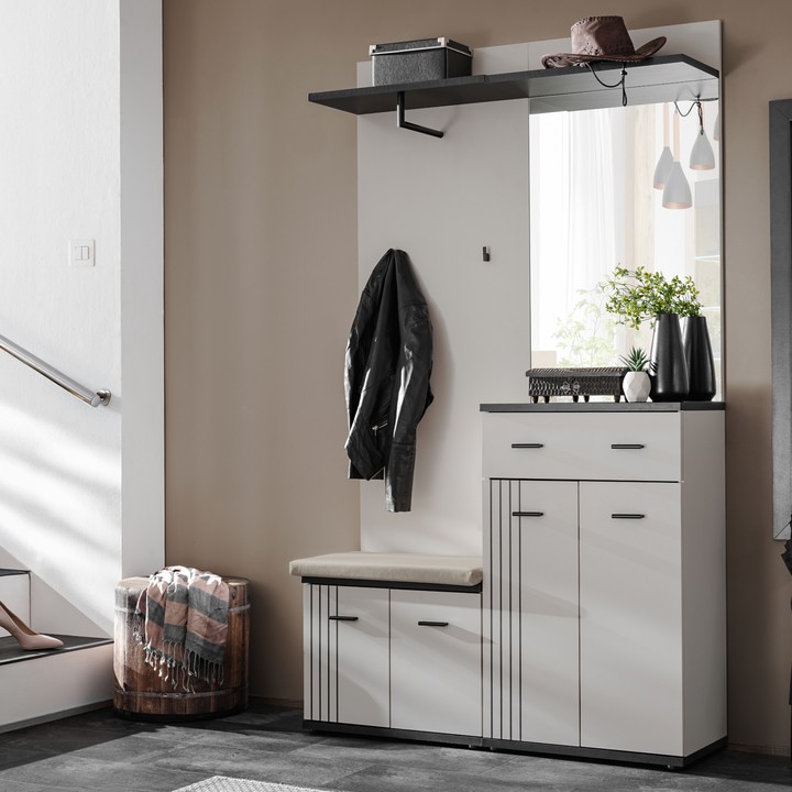 Predsieňová zostava HEGU kašmírová/čierna 1