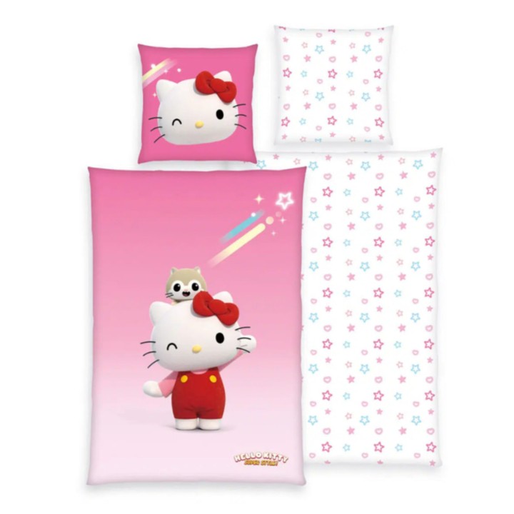 Posteľná bielizeň HELLO KITTY 70x90 a 140x200 cm 1