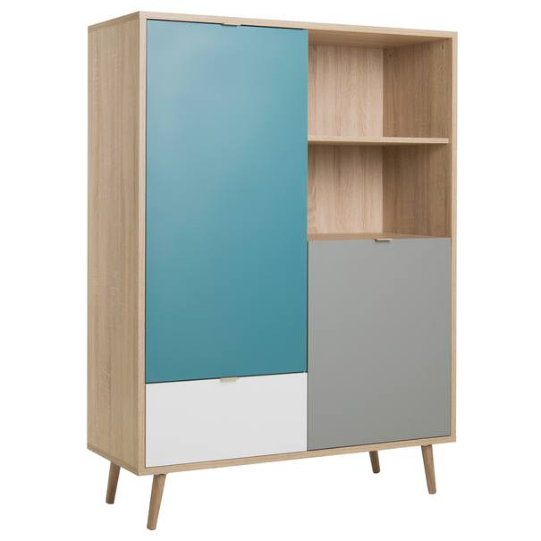 Regál HENDRICK 53 dub sonoma/viacfarebná 1