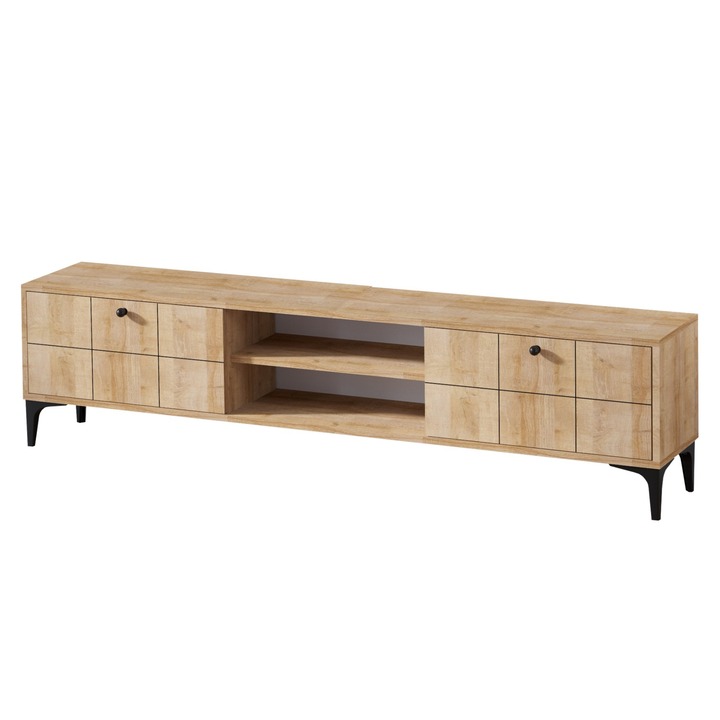 TV komoda HERA dub/čierna 1