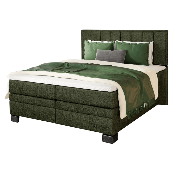 Posteľ boxspring HESTIA tmavozelená, 180x200 cm 1