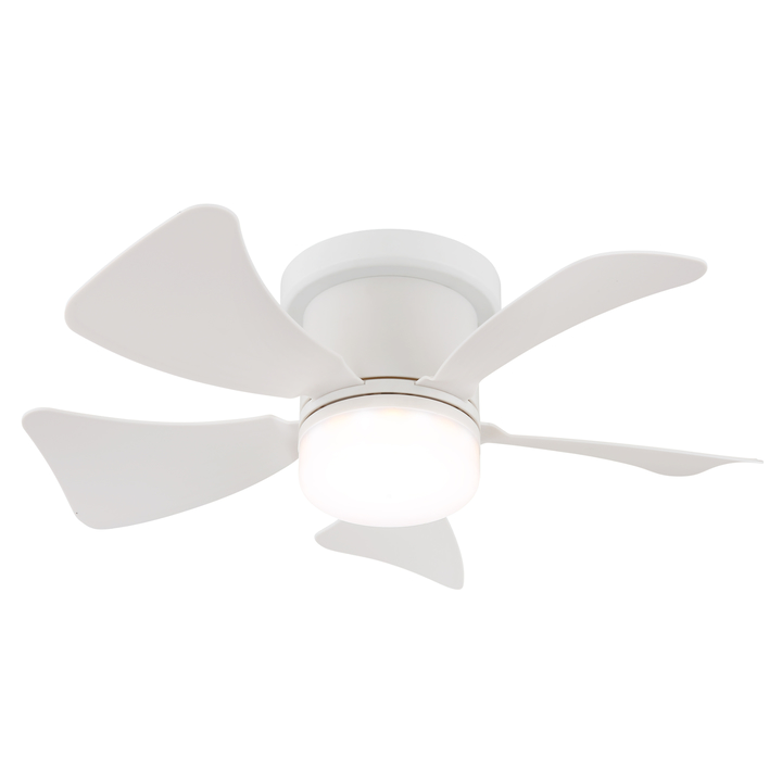 Stropné LED svietidlo s ventilátorom HINES biela 1