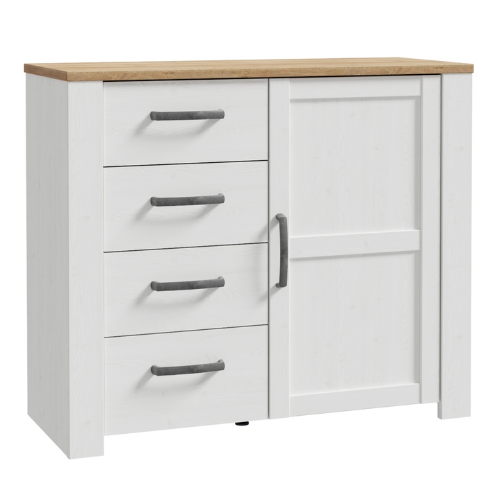 Komoda HOBLO dub riviera/smrekovec, šírka 102 cm 1
