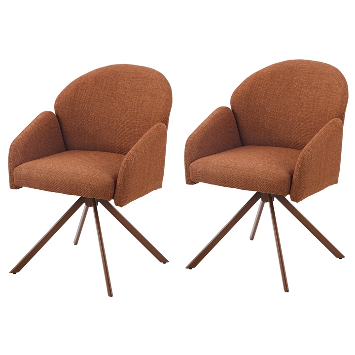 Stolička HOLLY S medená, sada 2 ks 1