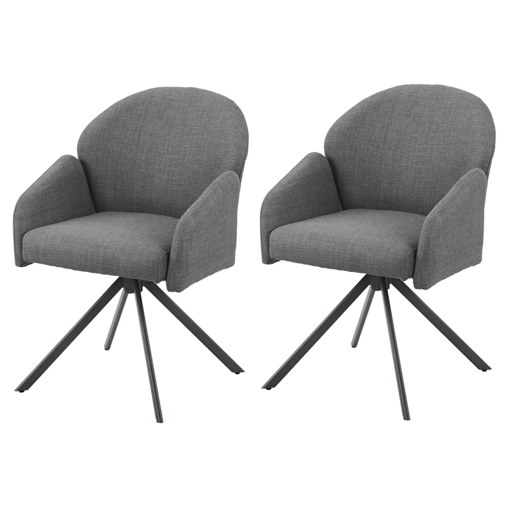 Stolička HOLLY S sivá, sada 2 ks 1