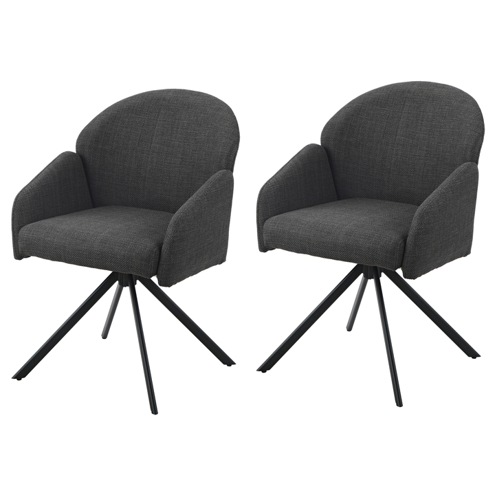 Stolička HOLLY S antracitová, sada 2 ks 1