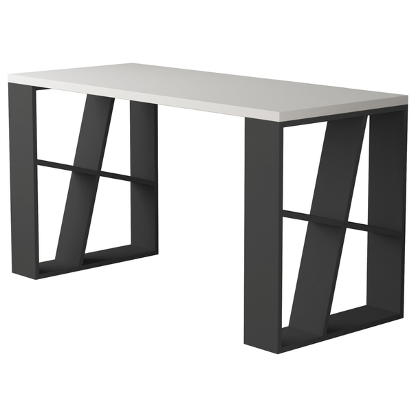 Písací stôl HONEY biela/antracitová 1