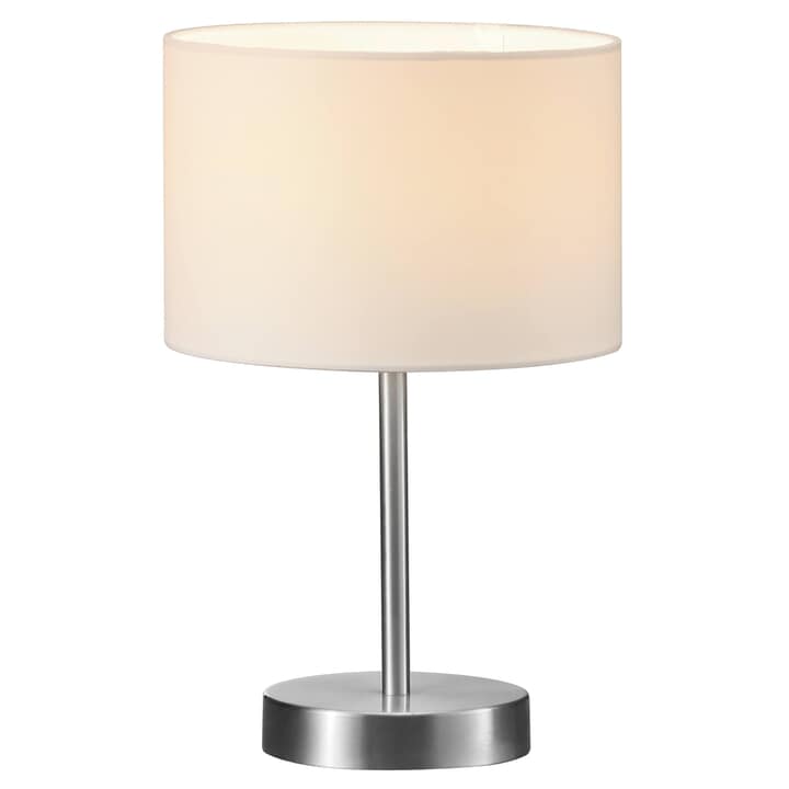 Stolní lampa HOTEL biela/nikel, priemer 20 cm 1