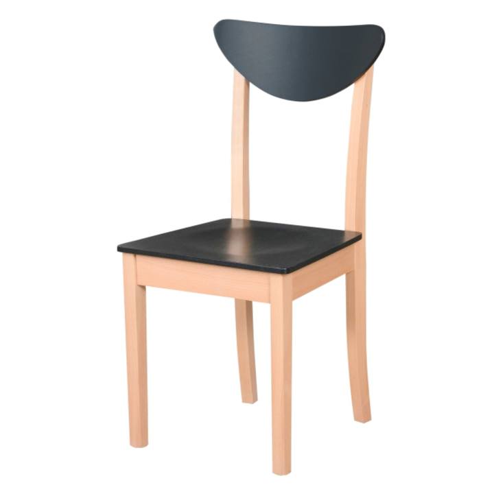 Jedálenská stolička HUBO 3D buk/čierna 1
