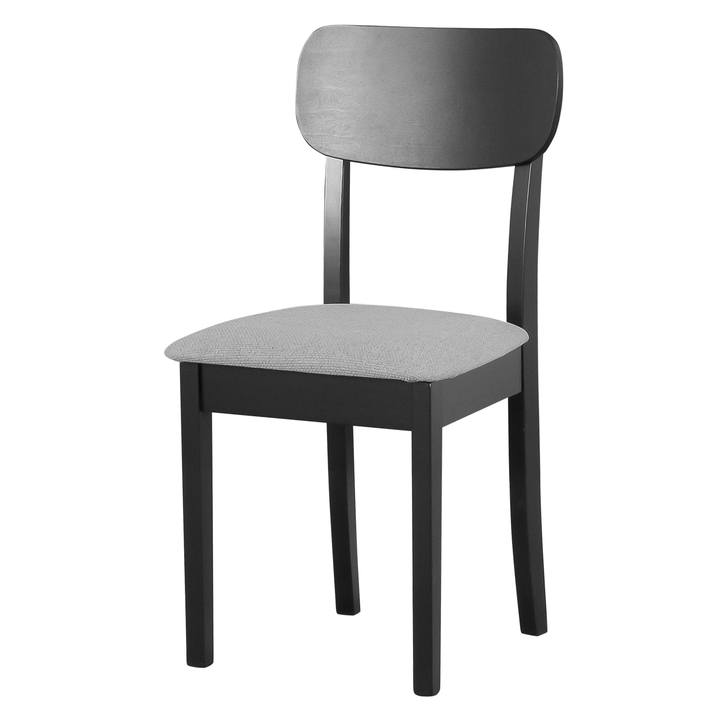 Jedálenská stolička HUBO 4 čierna/svetlosivá 1