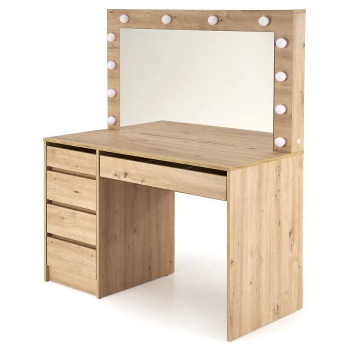 Toaletný stolík HULLY dub artisan, šírka 120 cm 1