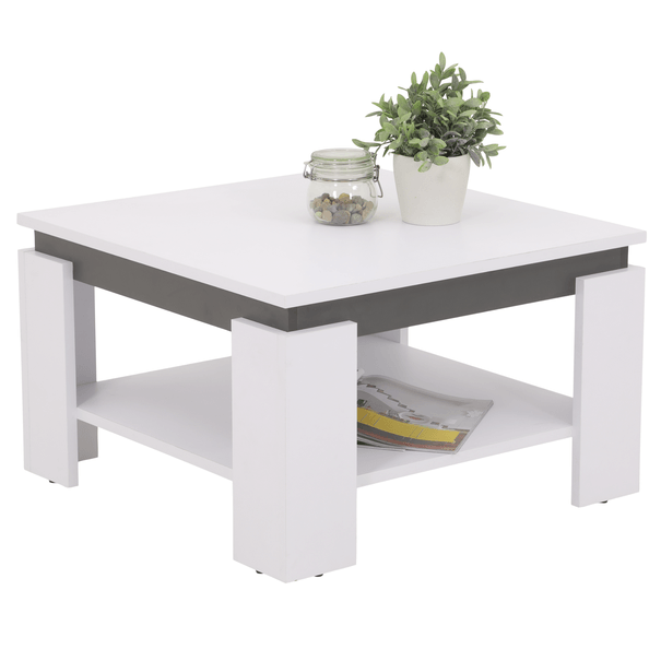 Konferenčný stolík IAN biela/antracitová 1