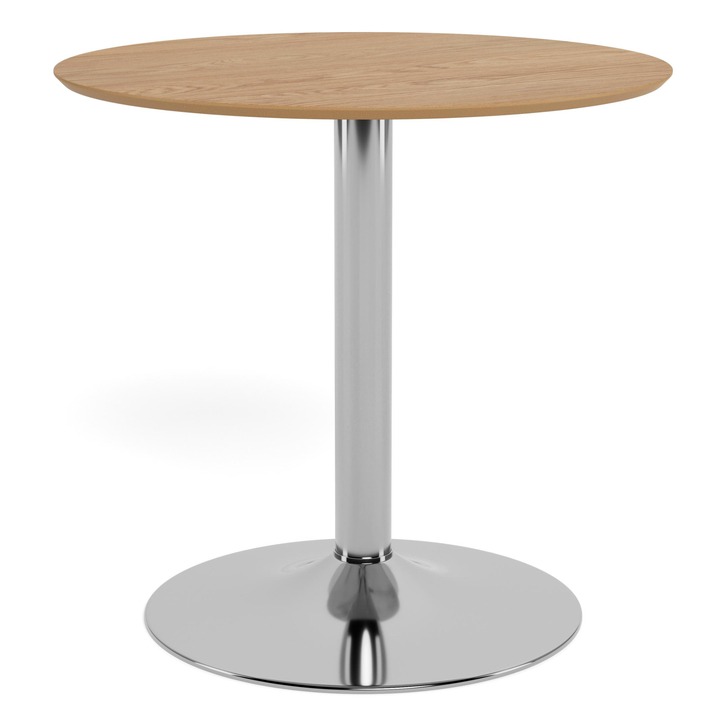 Malý stolík IBIZA prírodná/chróm 1