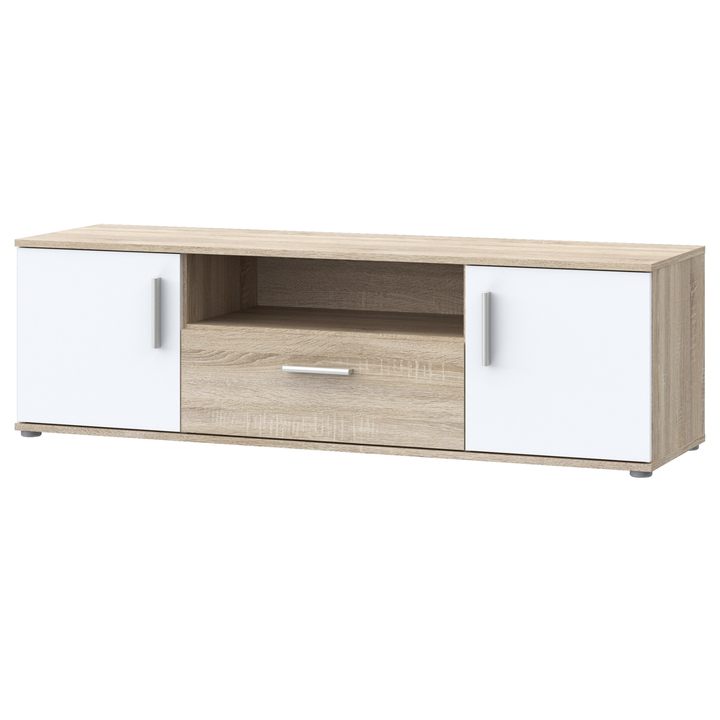 TV komoda IKOLI biela/dub sonoma 1