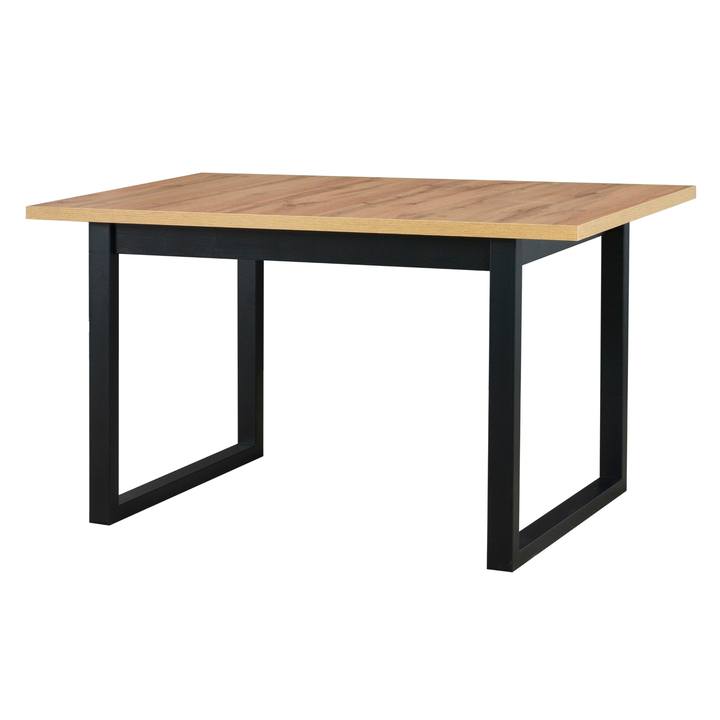 Jedálenský stôl IKOZ 3 dub wotan/čierna, šírka 140 cm 1