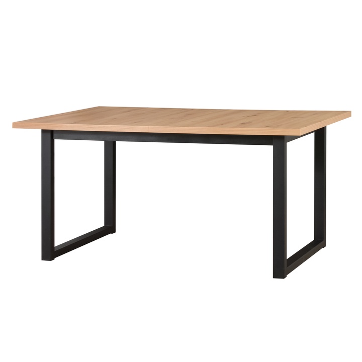 Jedálenský stôl IKOZ 3 dub artisan/čierna, šírka 160 cm 1