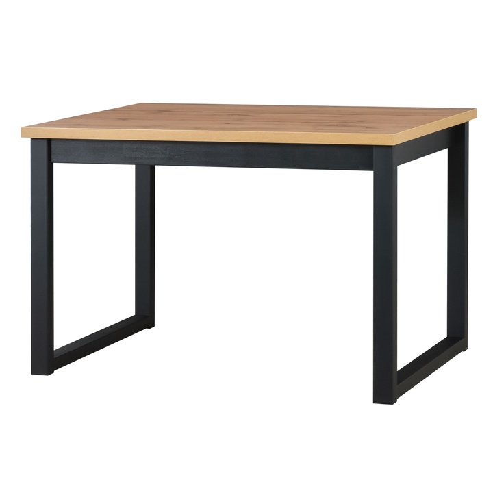 Jedálenský stôl IKOZ 3 dub wotan/čierna, šírka 120 cm 1