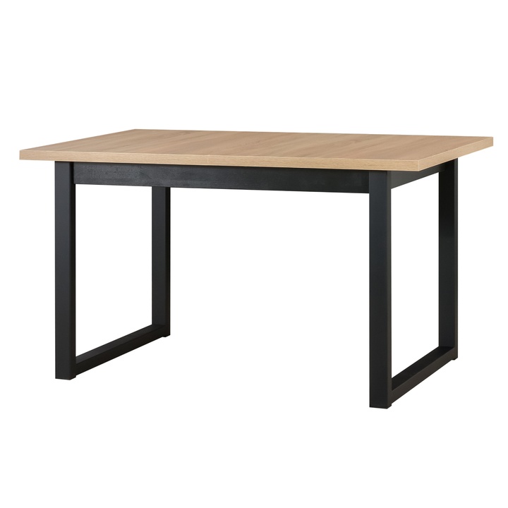 Jedálenský stôl IKOZ 3 dub sonoma/čierna, šírka 140 cm 1