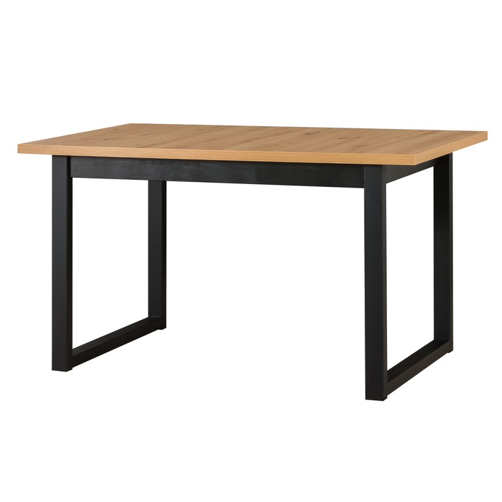 Jedálenský stôl IKOZ dub artisan/čierna 1