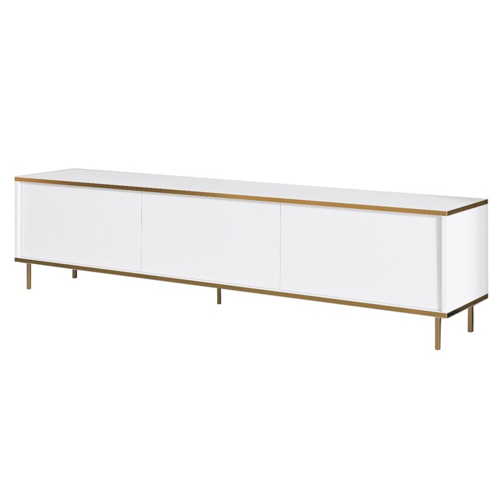 TV komoda IMAJ 1 biela/zlatá 1