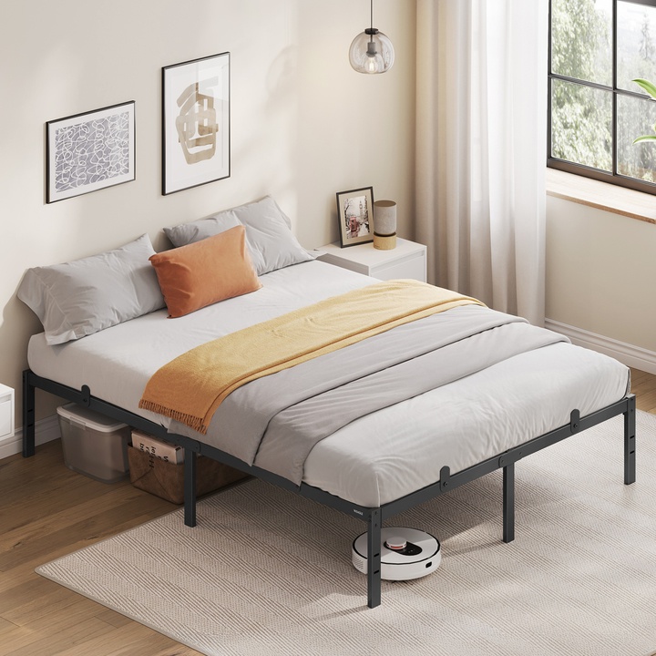 Posteľ s roštom INK čierna, 140x190 cm 1