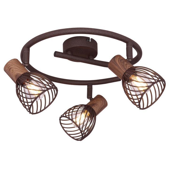 Bodové svietidlo ISABELLE 3 hrdzavá/prírodná 1