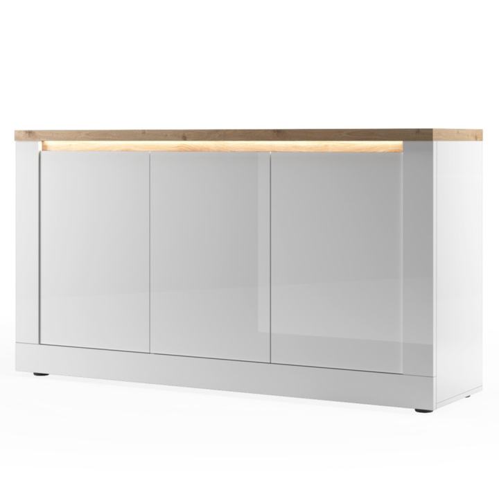 Komoda ISCHIA 8 dub cadiz/biela 1