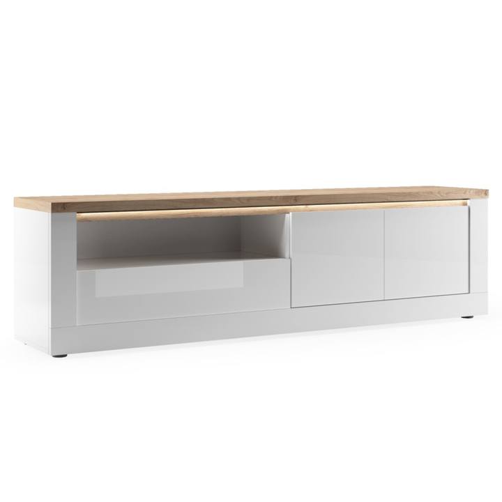 TV komoda ISCHIA 9 dub cadiz/biela, šírka 207 cm 1
