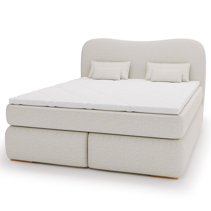 Posteľ boxspring ISLA COMFORT béžová, 160x200 cm 1