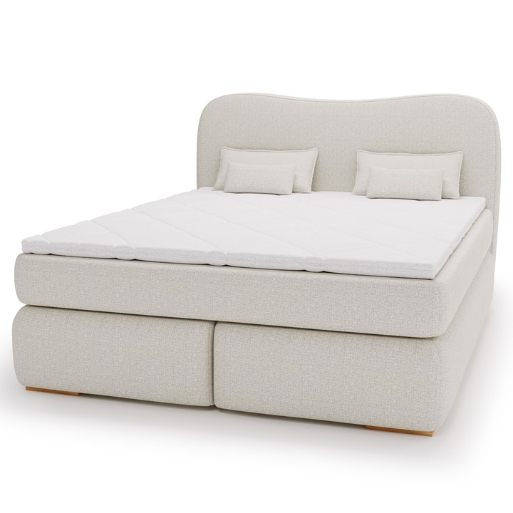 Posteľ boxspring ISLA COMFORT béžová, 140x200 cm 1