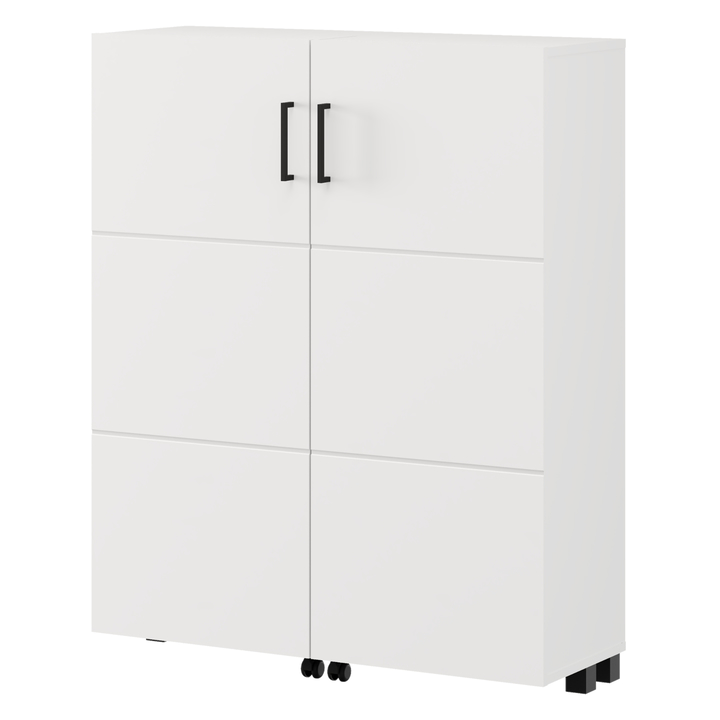 Skriňa na topánky ISLAY 3 opálovo biela 1