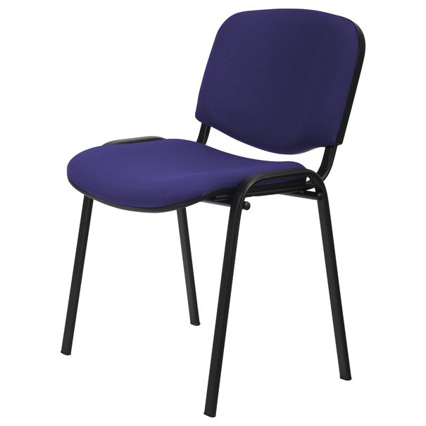 Konferenčná stolička ISO čierna/modrá 1