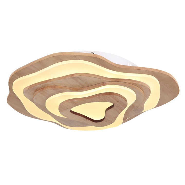 Stropné svietidlo JACKS biela/drevo 1