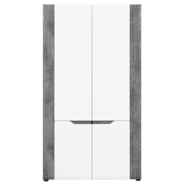 Šatníková skriňa JADE B7 betón/biela 1