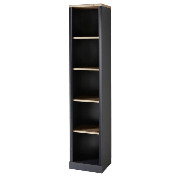 Regál JASMIN 2 grafit/dub artisan 1