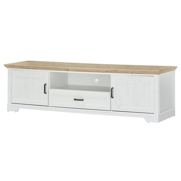 TV komoda JASMIN pínia svetlá/dub artisan, šírka 193 cm 1
