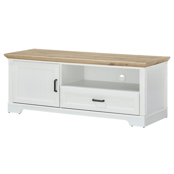 TV komoda JASMIN pínia svetlá/dub artisan, šírka 143 cm 1