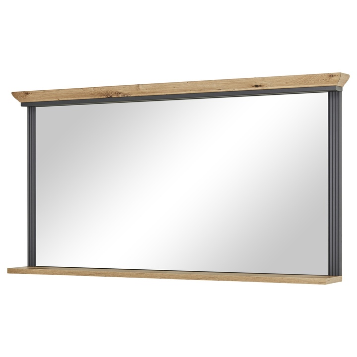 Zrkadlo JASMIN grafit/dub artisan, šírka 142 cm 1