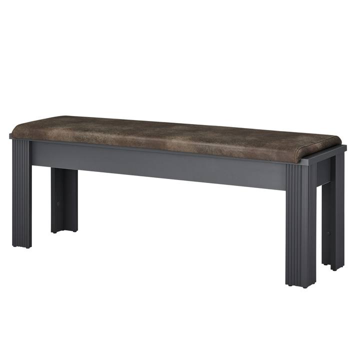 Jedálenská lavica JASMIN grafit/dub artisan 1