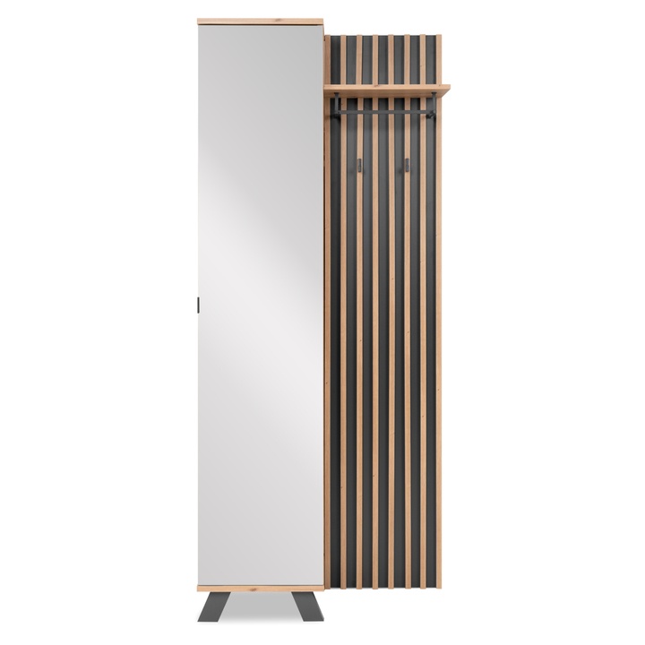 Predsieňová zostava JAYSON A antracitová/dub artisan 1