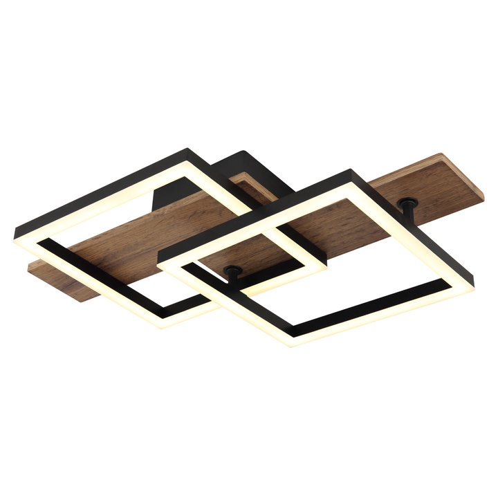 Stropné svietidlo JEFFRY 2 čierna/hnedá 1