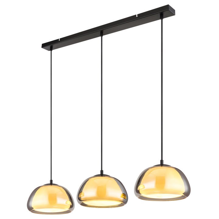 Závesné svietidlo JELLA 3 čierna 1