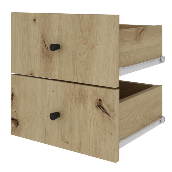 Zásuvky JERRY dub artisan, 2 ks 1