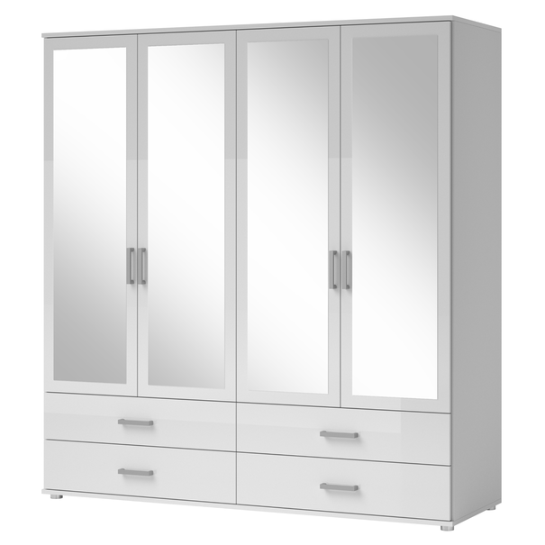 Šatníková skriňa JOANN biela 1