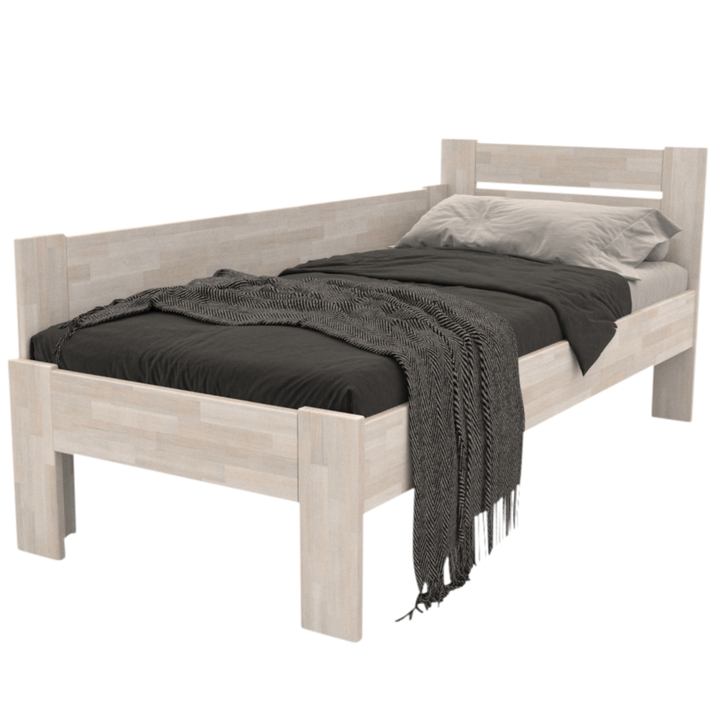 Rohová posteľ JOHANA ľavá, buk/biela, 80x200 cm 1