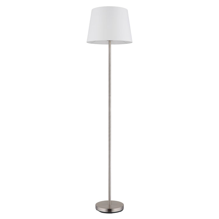 Stojaca lampa JORIS biela/nikel 1