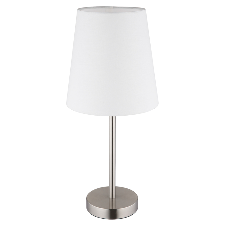 Stolná lampa JORIS biela/nikel 1