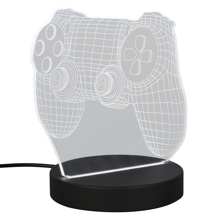 Stolná LED RGB lampa JOY čierna/priehľadná 1