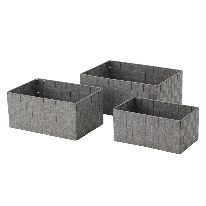 Sada úložných boxov JULIETTE sivá, sada 3 ks 1
