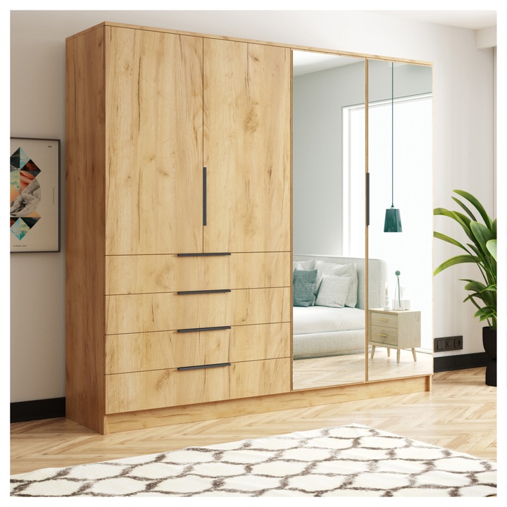 Šatníková skriňa JUMBO II dub craft 1